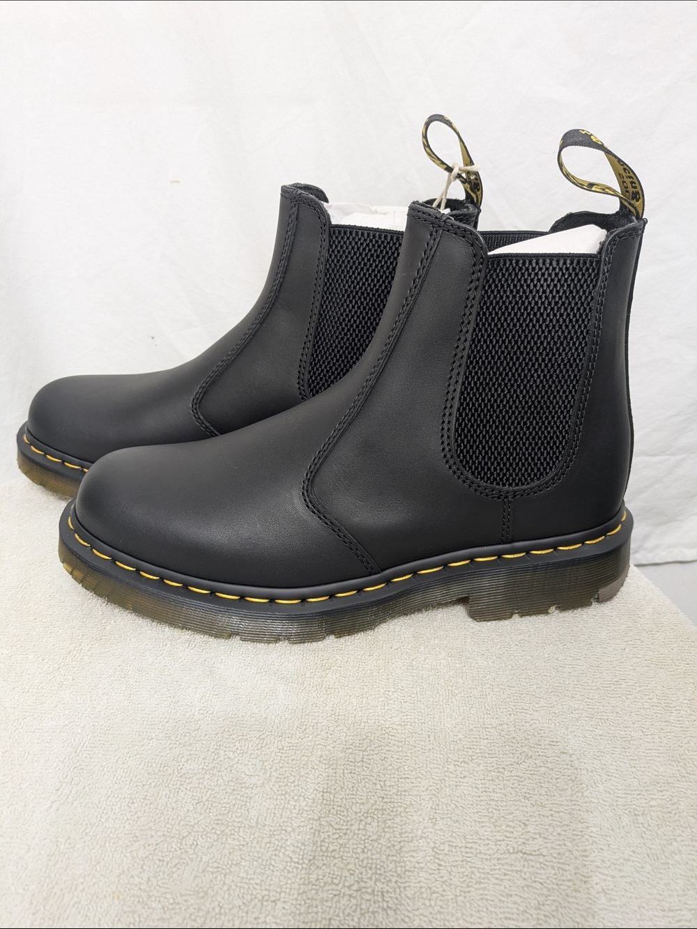 Dr Martens 2976 SR Work Boots NWT Black Chelsea Safety Slip Resistant US 9
